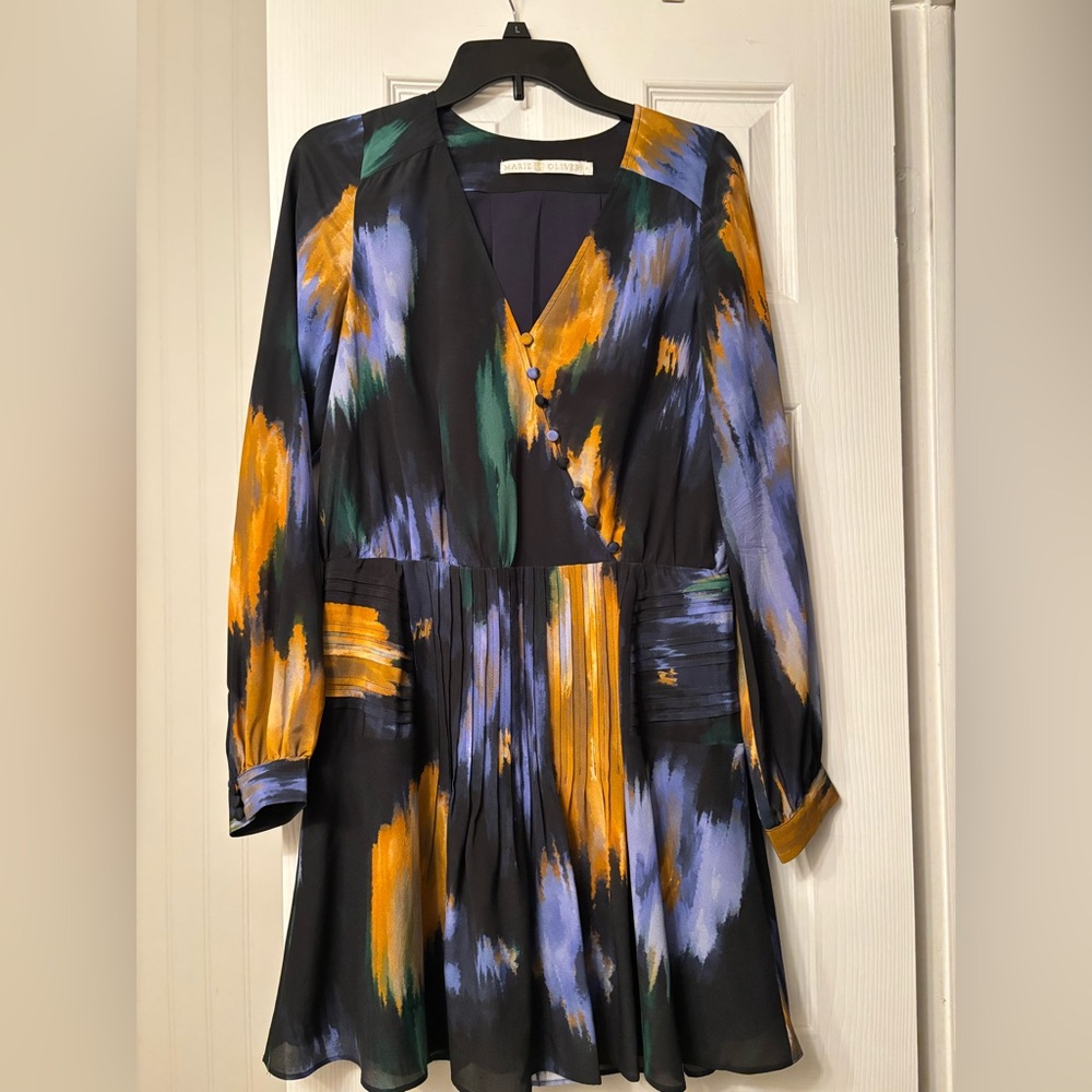 Marie oliver printed dress size 6